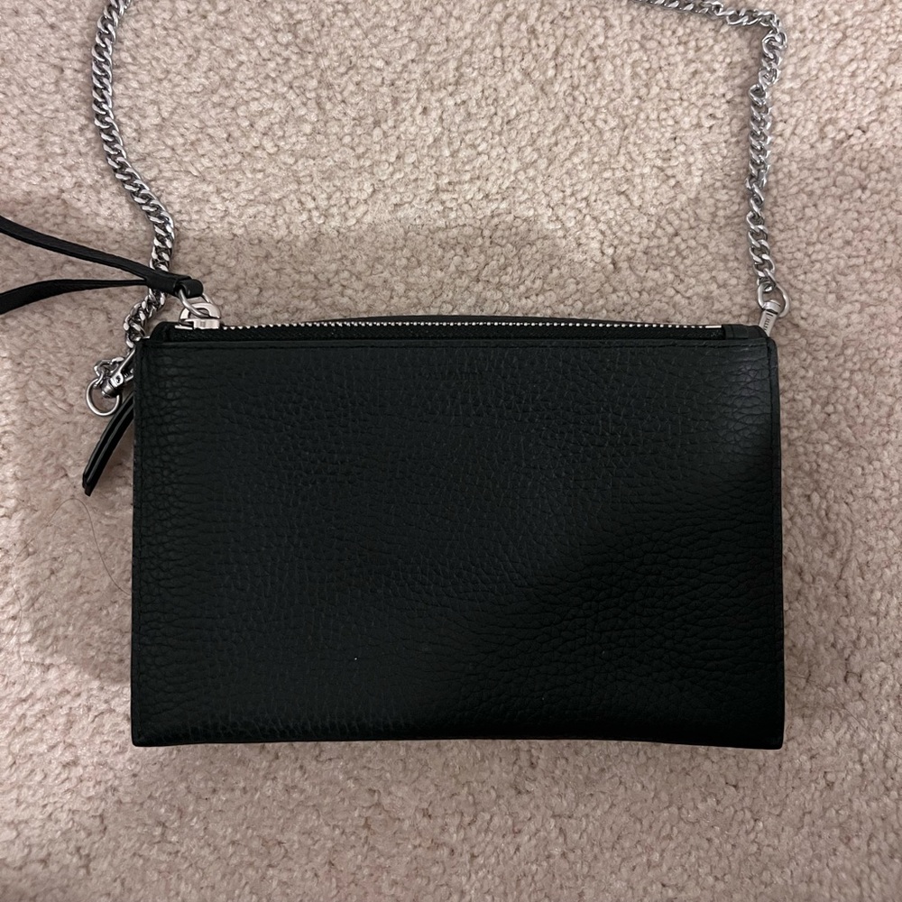 All Saints Fetch Leather Chain Crossbody Bag